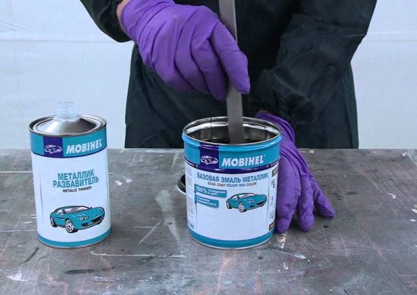 How to dilute metallic paint