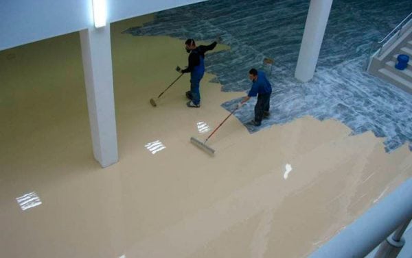 Paint for concrete floors