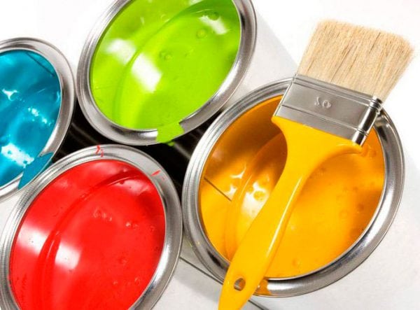 Different water-based paint