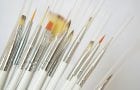 Acrylic paint brushes