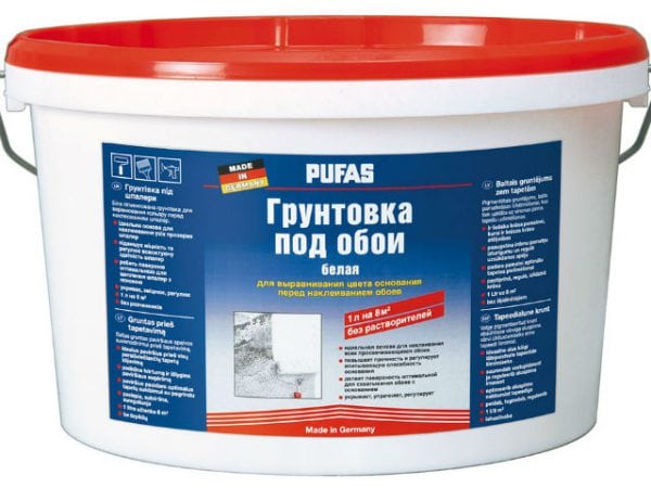 This primer is recommended to primer the walls under the wallpaper