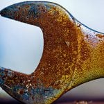 Rust coated metal