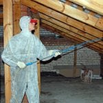 Fireproof treatment of attics