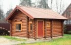 Natural wood bath