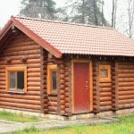 Natural wood bath