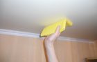 Ceiling wash from water-based paint