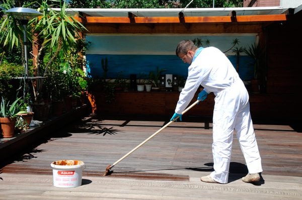 Coating the terrace board