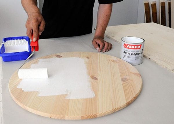 Primer wooden countertops