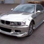 Peinture de voiture peinte au chrome