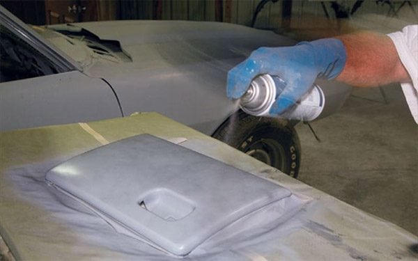 Primer coating on car parts