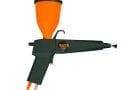 Powder paint spray gun