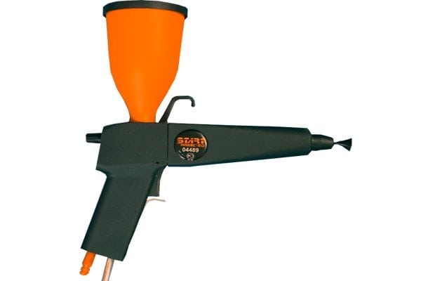 Powder paint spray gun