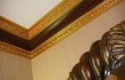 DIY painted ceiling skirting