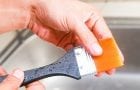 Methods for cleaning paint brushes