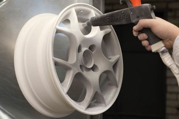 Powder Coating Automobile Discs