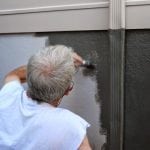 Painting the garage outside