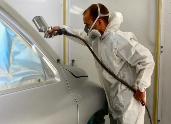 Do-it-yourself protective suit for spray painting