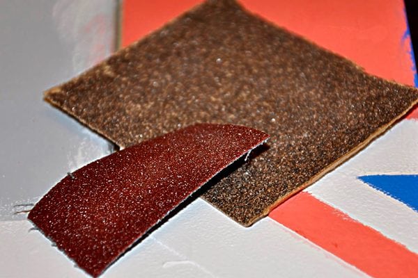 Sandpaper for surface treatment