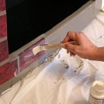 Painting a fireplace with heat-resistant paint