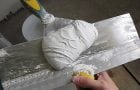 Putty mixture for concrete substrates