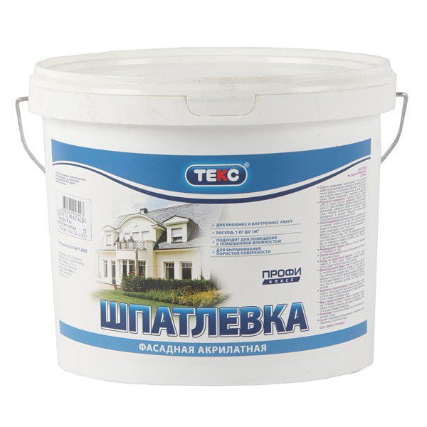 Acrylate facade putty