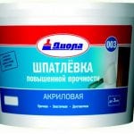 High strength acrylic putty