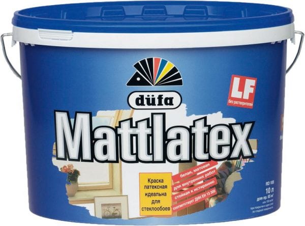 Peinture au latex Mattlatex Dufa pour le verre