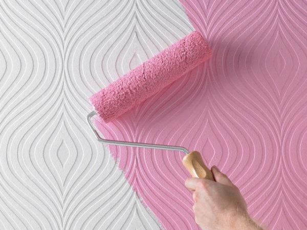 Embossed foamed vinyl wallpaper