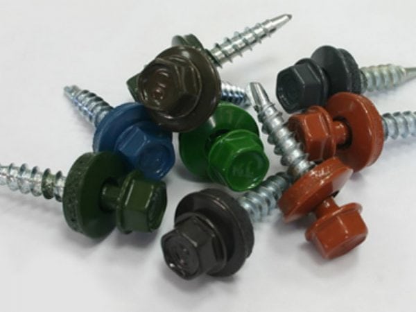 Colored head screws