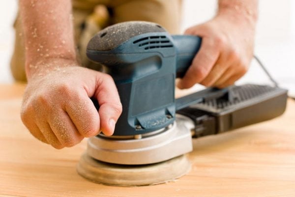 Grinding plywood