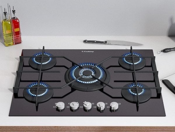 Ceramic-coated gas stove