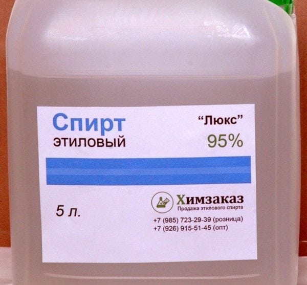 Rượu etylic được sử dụng để pha loãng KO-42.