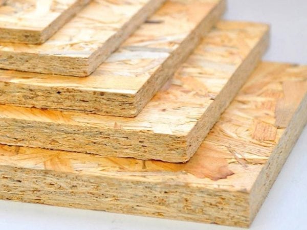 Types of oriented particle boards