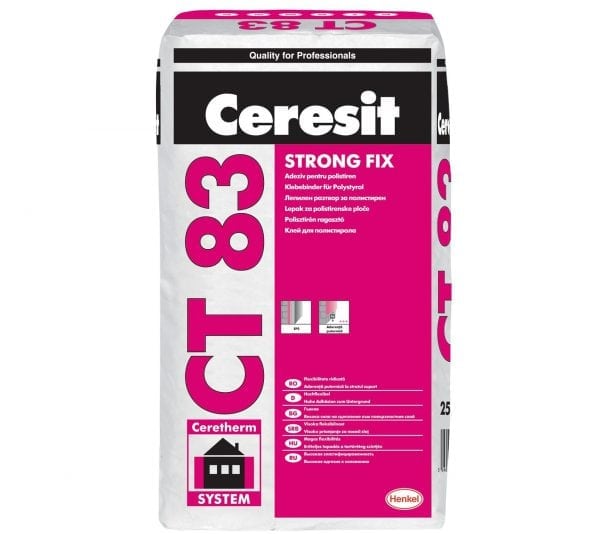 Ceresit CT 83 for attaching expanded polystyrene boards