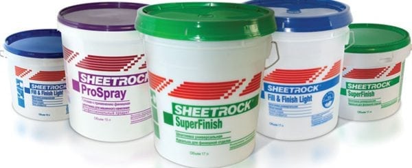 Putties Sheetrock bao gồm các khoáng chất và các thành phần chống nấm