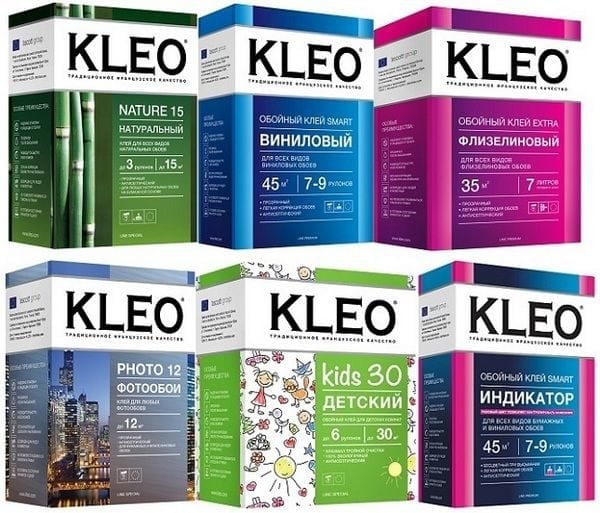 Types of glue Kleo