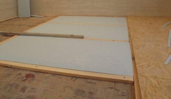 OSB floor leveling slab