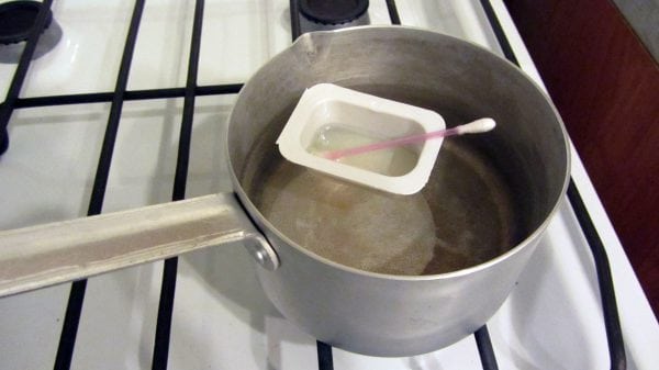 Chauffage époxy au bain-marie