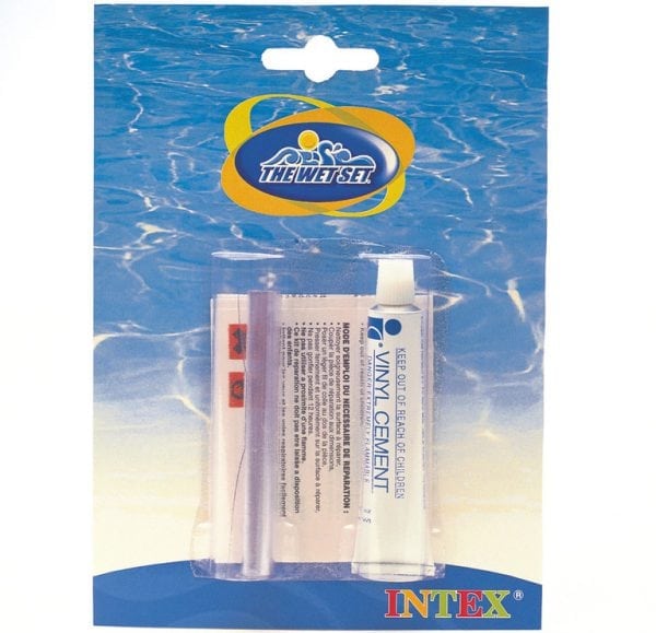 Repair kit for repairing an Intex inflatable pool