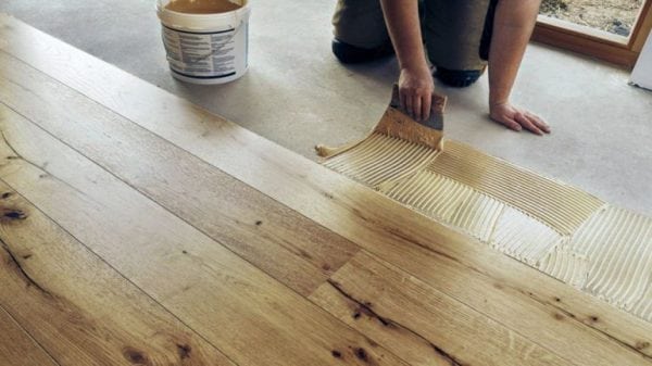 Parquet glue must be flexible and not shrink