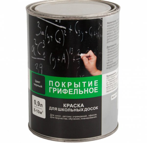 Slate paint on a latex basis of VDAK-1170