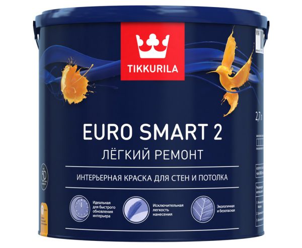 Латексна боя Tikkurila Euro 2