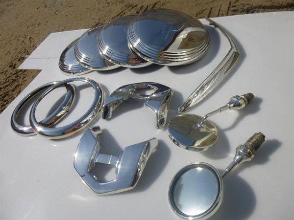 Chrome plating automotive parts