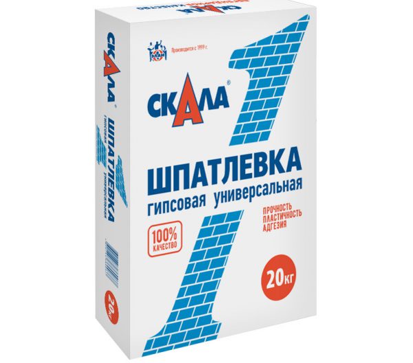 Суха смес от гипсова шпакловка в пакет от 20 кг