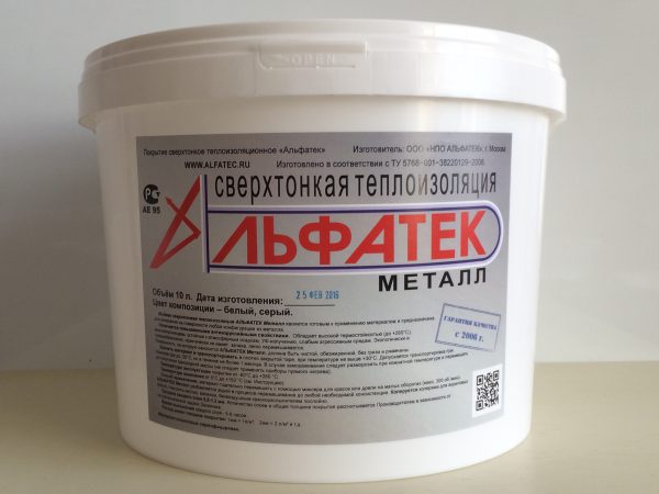 Thermal paint for pipes Alfatek