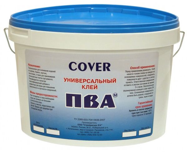 PVA glue for gluing fiberglass cloths