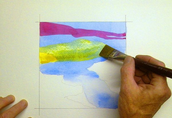 Technique de glaçure aquarelle