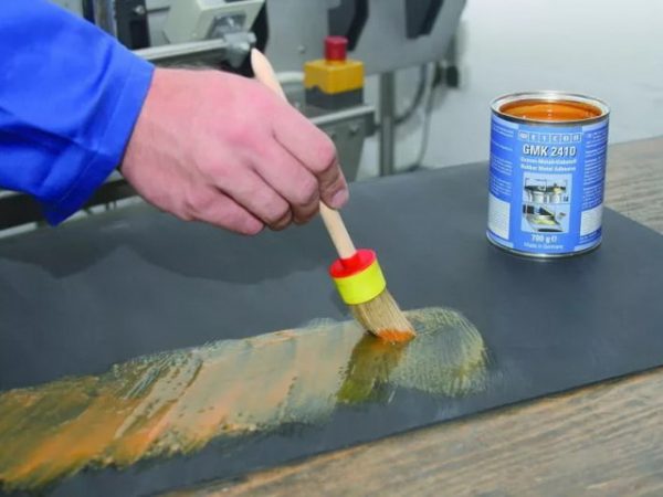 Metal rubber glue