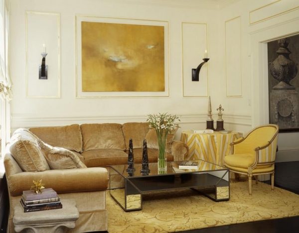 Golden style in the interior