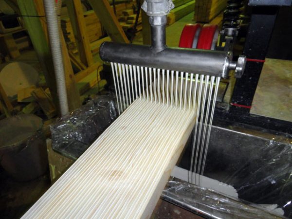 Production of glued beams